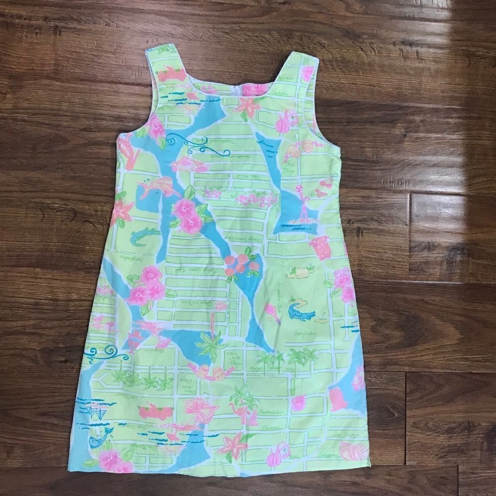 Lilly Pulitzer Palm Beach map Dress